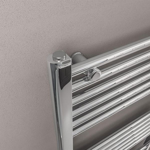 Eastbrook Wingrave 1200 x 500 Straight Chrome Towel Rail #3