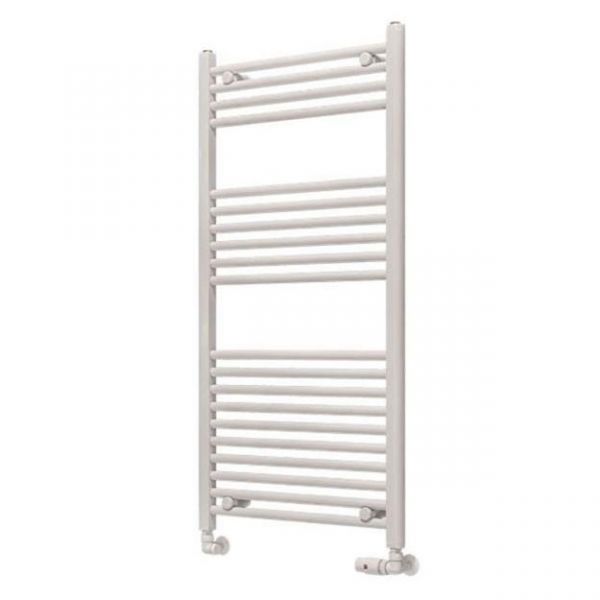 Eastbrook Wingrave 1200 x 600 Straight Gloss White Towel Rail