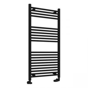Eastbrook Wingrave 1200 x 600 Straight Matt Black Towel Rail