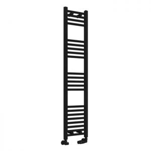 Eastbrook Wingrave 1400 x 300 Straight Matt Black Towel Rail