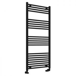 Eastbrook Wingrave 1400 x 600 Straight Matt Black Towel Rail