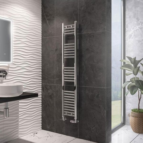 Eastbrook Wingrave 1600 x 300 Straight Chrome Towel Rail #2
