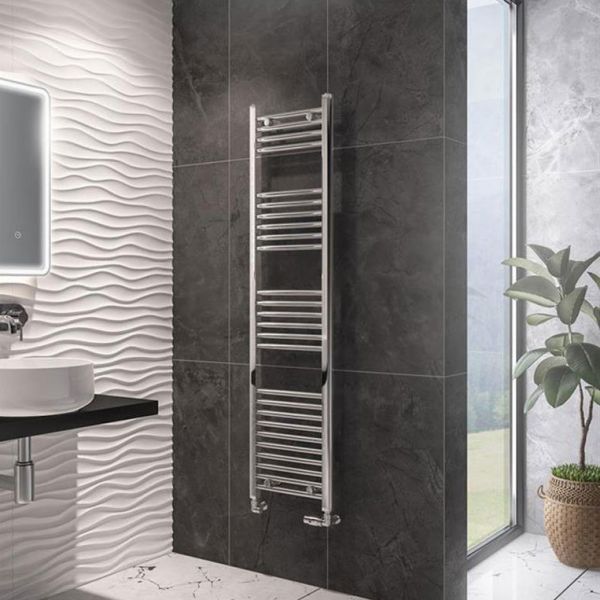 Eastbrook Wingrave 1600 x 400 Straight Chrome Towel Rail #2