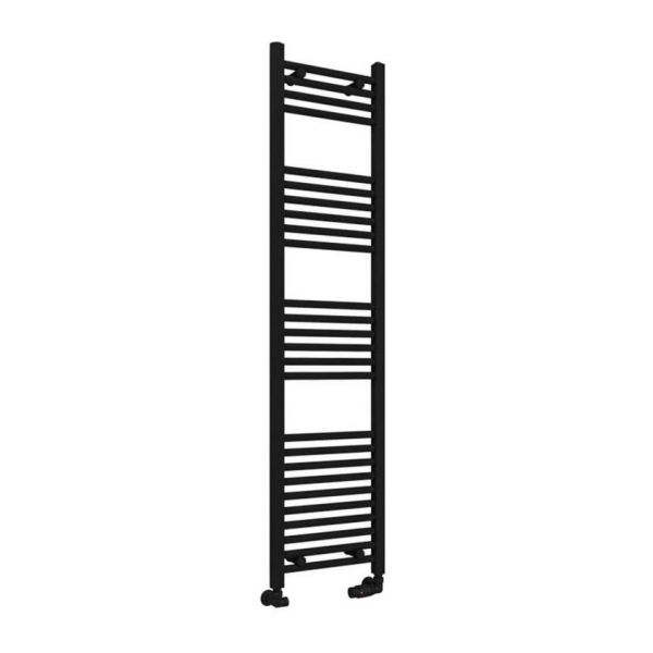 Eastbrook Wingrave 1600 x 400 Straight Matt Black Towel Rail