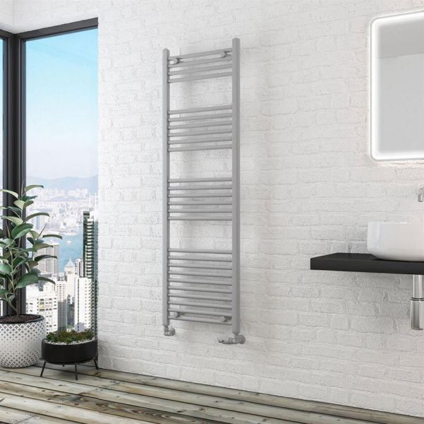 Eastbrook Wingrave 1600 x 500mm Straight Matt Grey Towel Rail #2