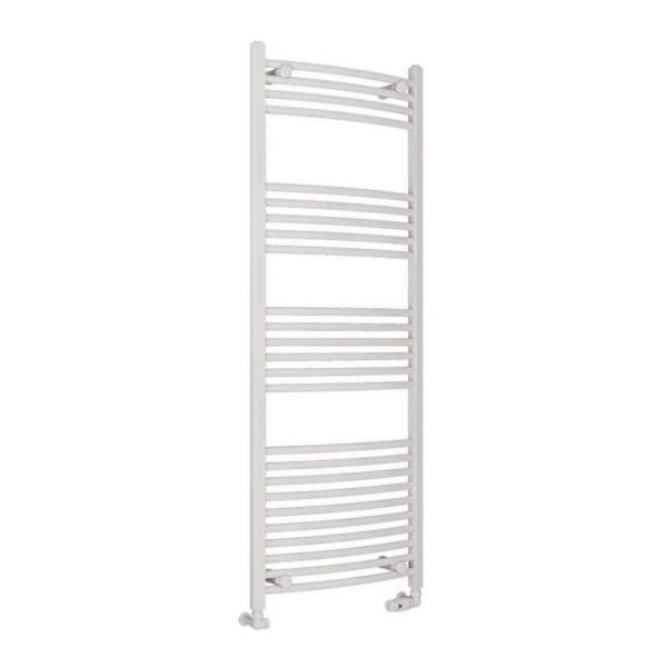 Eastbrook Wingrave 1600 x 600 Curved Gloss White Towel Rail