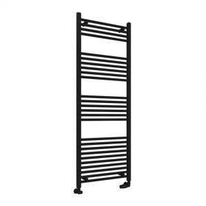 Eastbrook Wingrave 1600 x 600 Straight Matt Black Towel Rail