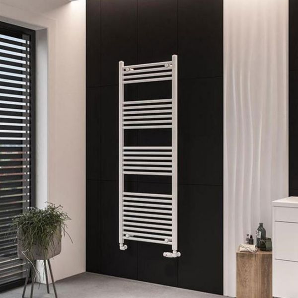 Eastbrook Wingrave 1600 x 600 Straight Matt White Towel Rail #2