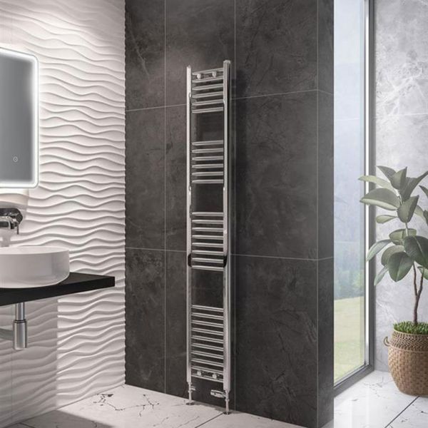 Eastbrook Wingrave 1800 x 300 Straight Chrome Towel Rail #2
