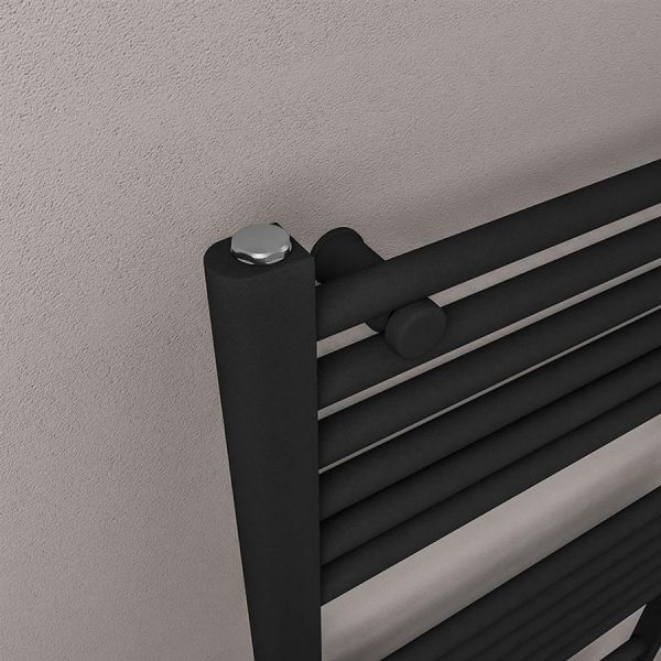 Eastbrook Wingrave 1800 x 300 Straight Matt Black Towel Rail #3