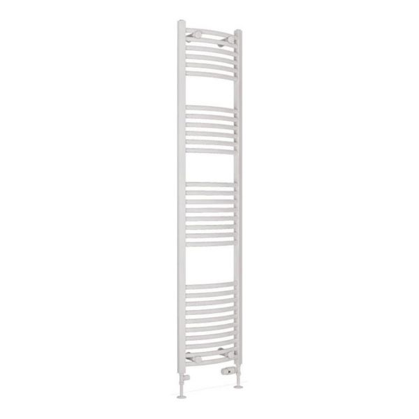 Eastbrook Wingrave 1800 x 400 Curved Gloss White Towel Rail