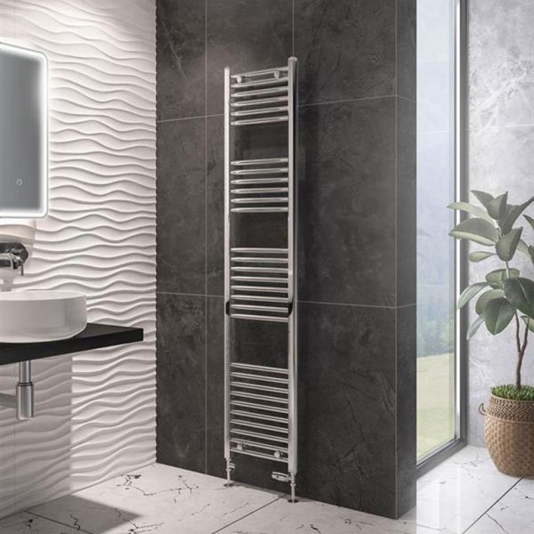 Eastbrook Wingrave 1800 x 400 Straight Chrome Towel Rail #2