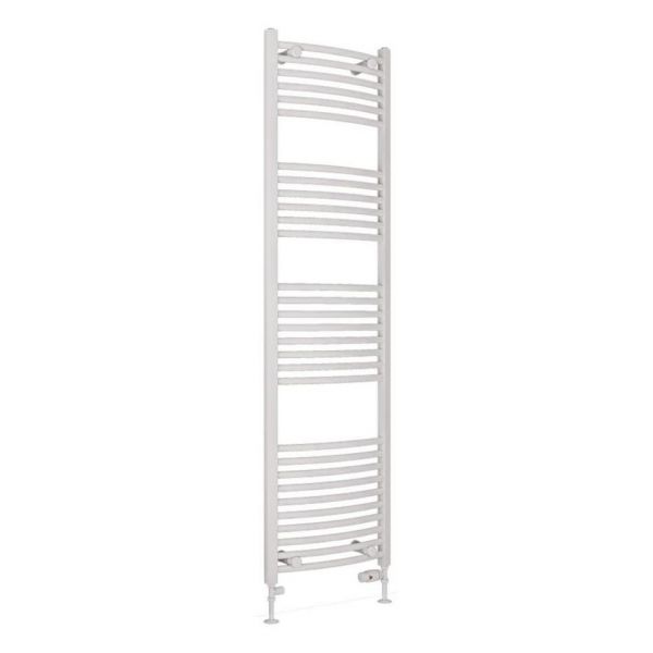 Eastbrook Wingrave 1800 x 500 Curved Gloss White Towel Rail