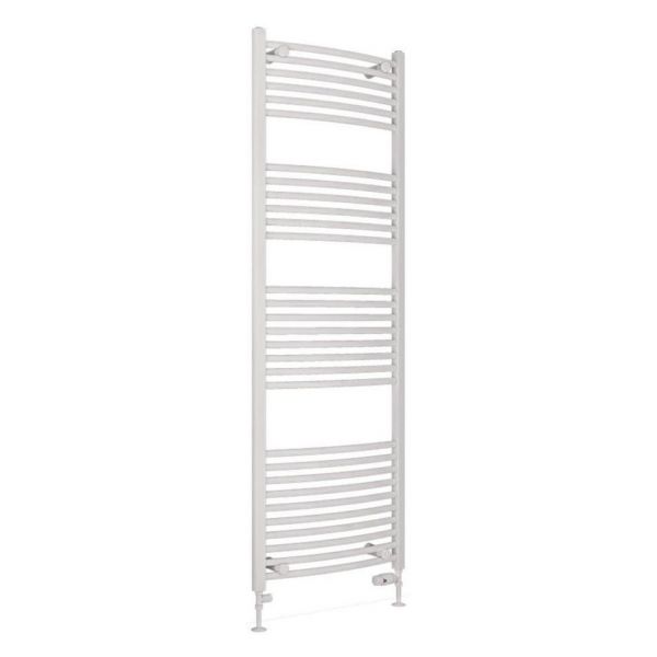 Eastbrook Wingrave 1800 x 600 Curved Gloss White Towel Rail