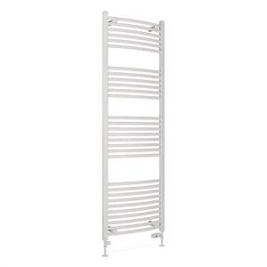 Eastbrook Wingrave 1800 x 600 Curved Gloss White Towel Rail