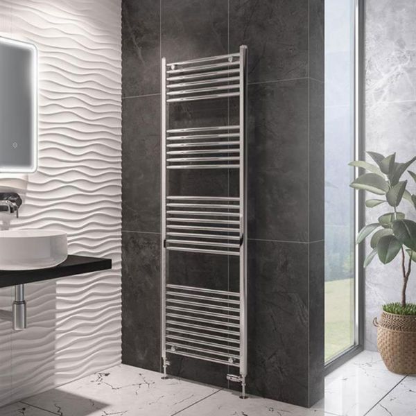 Eastbrook Wingrave 1800 x 600 Straight Chrome Towel Rail #2