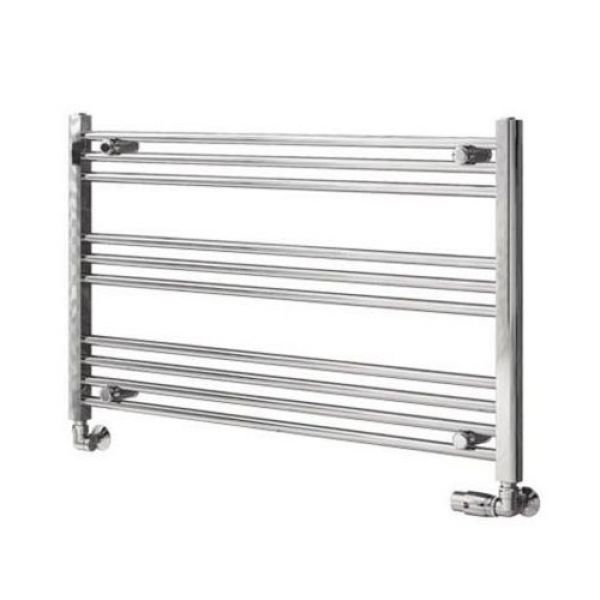 Eastbrook Wingrave 600 x 1000mm Wide Horizontal Chrome Towel Rail