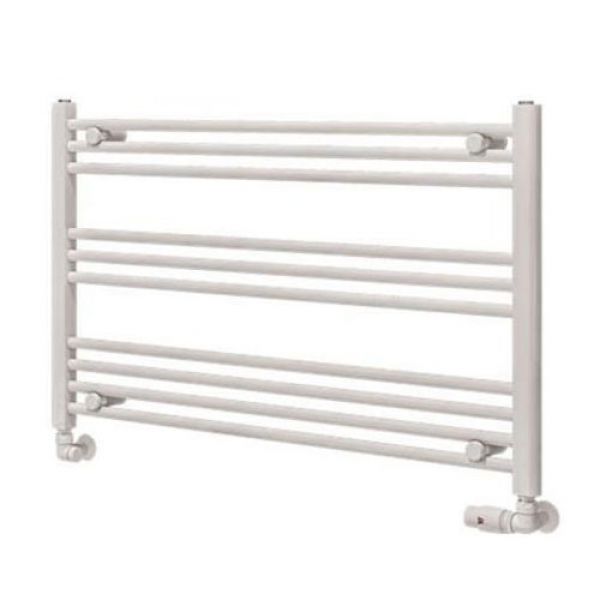 Eastbrook Wingrave 600 x 1000mm Wide Horizontal Gloss White Towel Rail