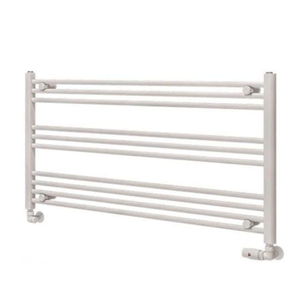 Eastbrook Wingrave 600 x 1200mm Wide Horizontal Gloss White Towel Rail