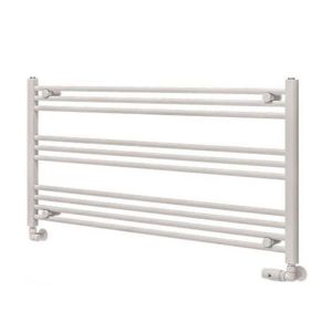 Eastbrook Wingrave 600 x 1200mm Wide Horizontal Gloss White Towel Rail