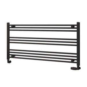 Eastbrook Wingrave 600 x 1200mm Wide Horizontal Matt Anthracite Towel Rail