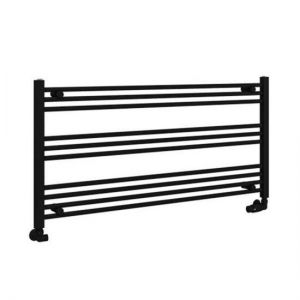 Eastbrook Wingrave 600 x 1200mm Wide Horizontal Matt Black Towel Rail