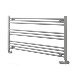 Eastbrook Wingrave 600 x 1200mm Wide Horizontal Matt Grey Towel Rail