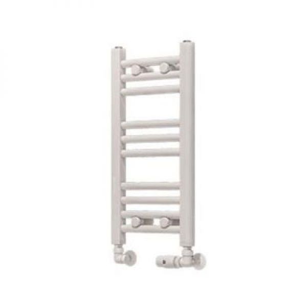 Eastbrook Wingrave 600 x 300 Straight Gloss White Towel Rail