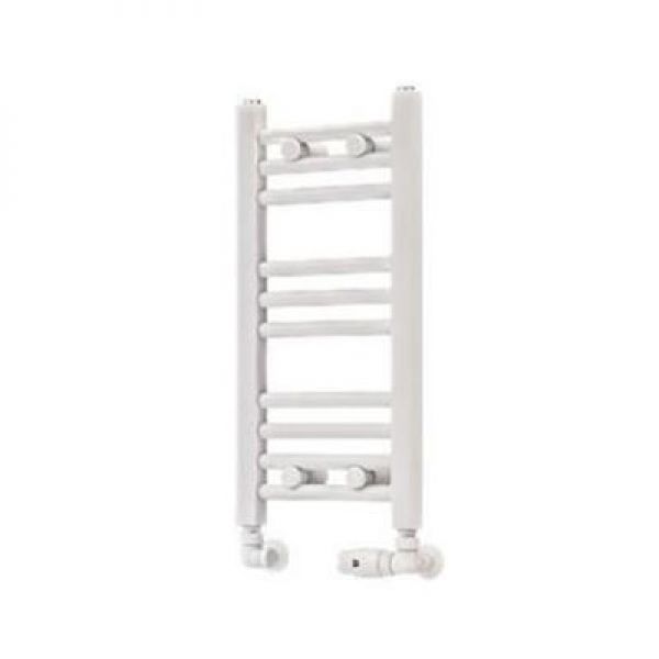 Eastbrook Wingrave 600 x 300 Straight Matt White Towel Rail