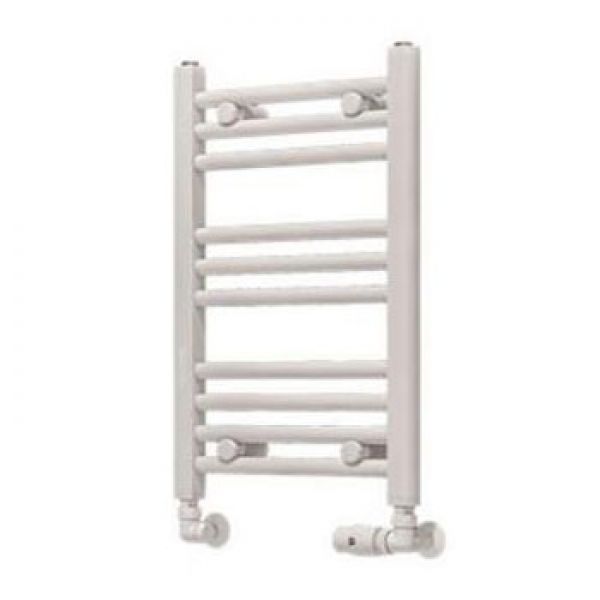 Eastbrook Wingrave 600 x 400 Straight Gloss White Towel Rail