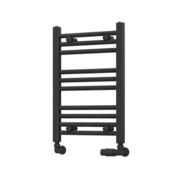 Eastbrook Wingrave 600 x 400 Straight Anthracite Towel Rail
