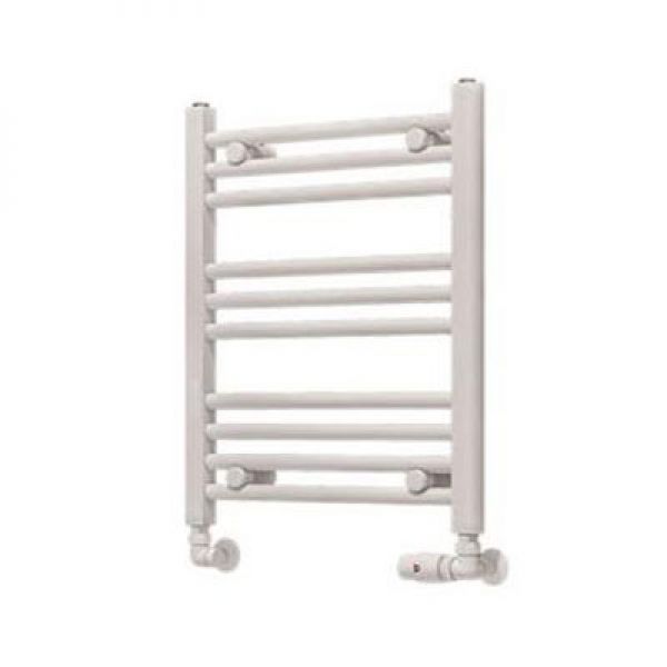 Eastbrook Wingrave 600 x 500 Straight Gloss White Towel Rail