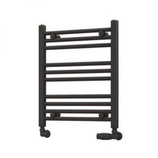 Eastbrook Wingrave 600 x 500 Straight Anthracite Towel Rail
