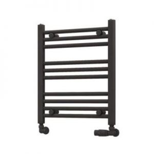 Eastbrook Wingrave 600 x 500 Straight Anthracite Towel Rail