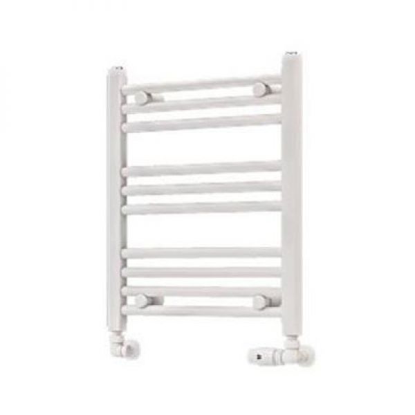 Eastbrook Wingrave 600 x 500 Straight Matt White Towel Rail