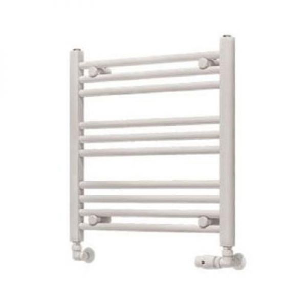 Eastbrook Wingrave 600 x 600 Straight Gloss White Towel Rail