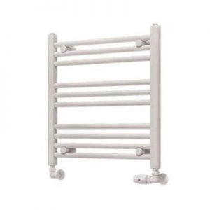 Eastbrook Wingrave 600 x 600 Straight Gloss White Towel Rail