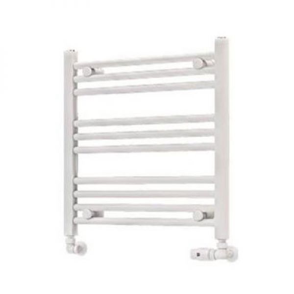 Eastbrook Wingrave 600 x 600 Straight Matt White Towel Rail
