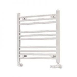 Eastbrook Wingrave 600 x 600 Straight Matt White Towel Rail