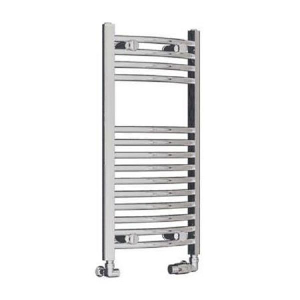 Eastbrook Wingrave 800 x 400 Curved Chrome Towel Rail
