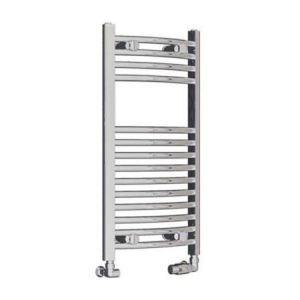 Eastbrook Wingrave 800 x 400 Curved Chrome Towel Rail