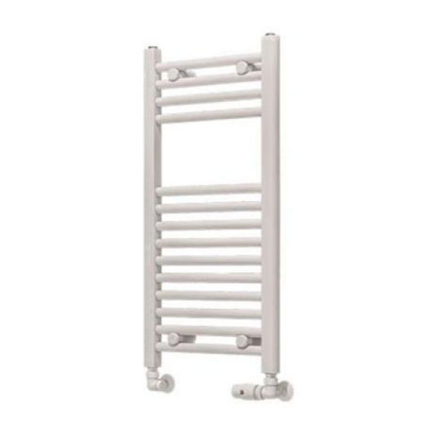 Eastbrook Wingrave 800 x 400 Straight Gloss White Towel Rail