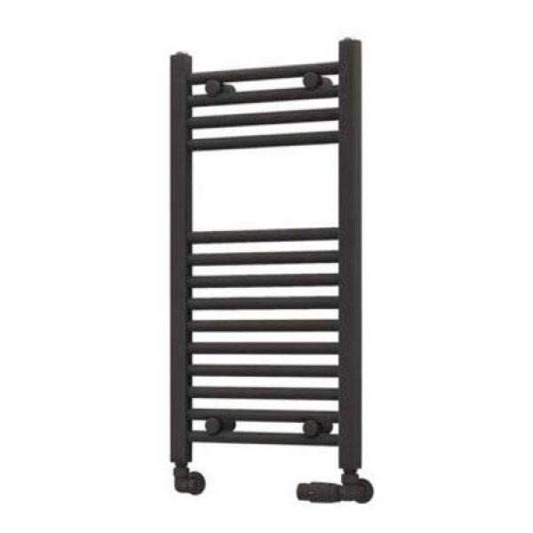 Eastbrook Wingrave 800 x 400 Straight Anthracite Towel Rail