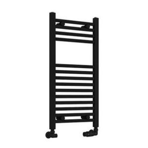 Eastbrook Wingrave 800 x 400 Straight Matt Black Towel Rail