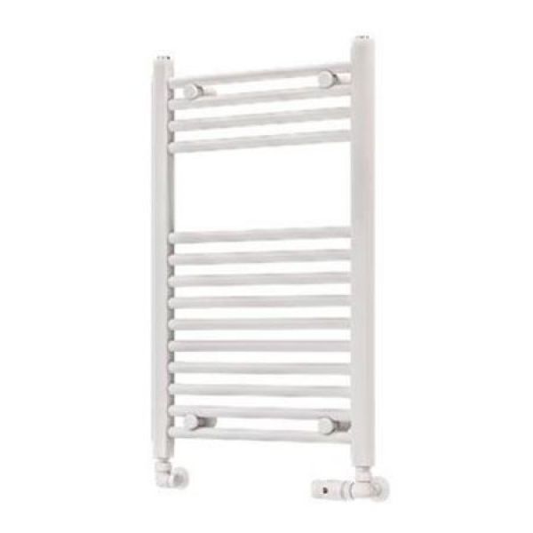 Eastbrook Wingrave 800 x 500 Straight Matt White Towel Rail
