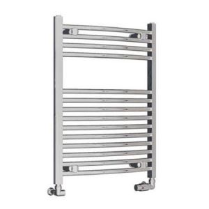 Eastbrook Wingrave 800 x 600 Curved Chrome Towel Rail