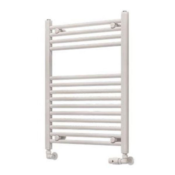 Eastbrook Wingrave 800 x 600 Straight Gloss White Towel Rail