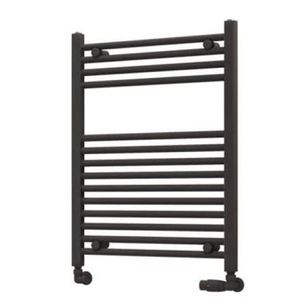 Eastbrook Wingrave 800 x 600 Straight Anthracite Towel Rail
