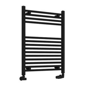 Eastbrook Wingrave 800 x 600 Straight Matt Black Towel Rail