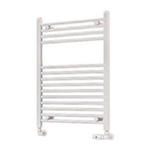 Eastbrook Wingrave 800 x 600 Straight Matt White Towel Rail